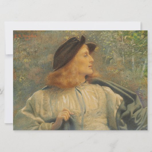 Orlando (Beautiful Young Man) (von E.R. Hughes) Karte (Vorderseite)