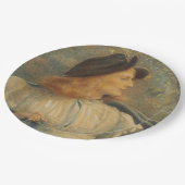 Orlando (Beautiful Young Man) (von E.R. Hughes) Pappteller (Schrägansicht)