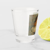 Orlando (Beautiful Young Man) (von E.R. Hughes) Schnapsglas (Links)