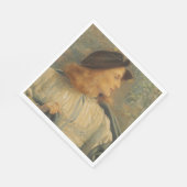 Orlando (Beautiful Young Man) (von E.R. Hughes) Serviette (Ecke)