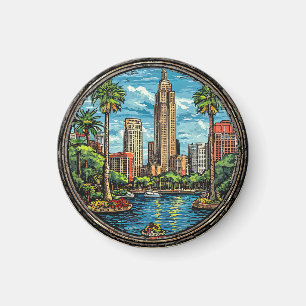 Orlando-Blick mit Hochhäusern Magnet