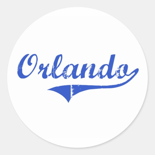 Orlando City Classic Runder Aufkleber (Vorderseite)