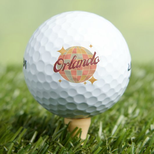 Orlando City Florida Retro Golf Resort Golfball