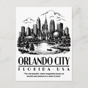 Orlando City Florida USA Postkarte