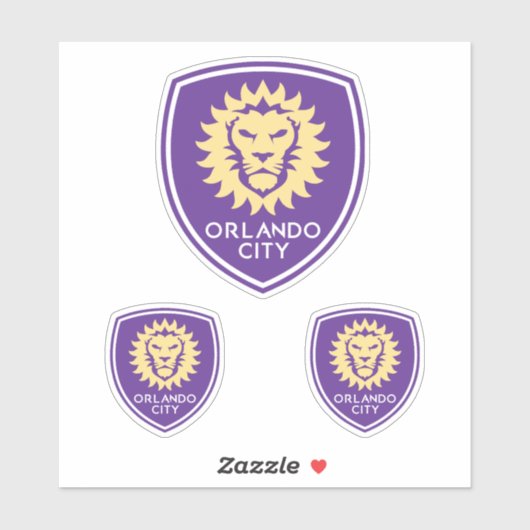 ORLANDO CITY SC-MLS TEAM AUFKLEBER (Blatt)