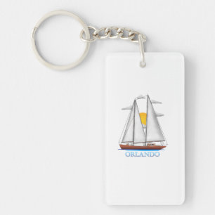 Orlando Coastal Nautical Segeln Segler Schlüsselanhänger