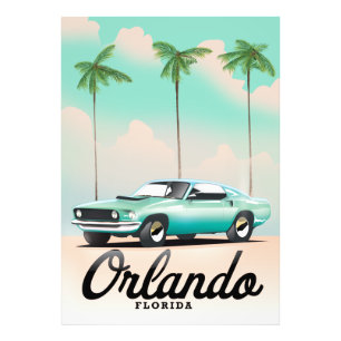 Orlando Dusk Florida Reiseplakat Fotodruck