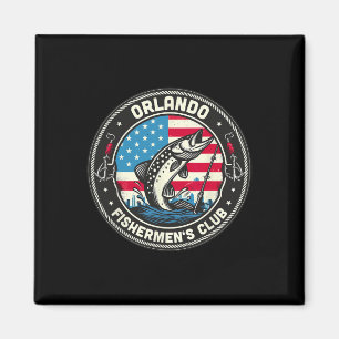 Orlando Fishermen's Club Amerikanische Flagge Ange Magnet