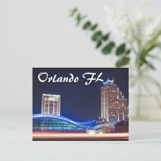 Orlando FL Postkarte (Stehend Vorderseite)