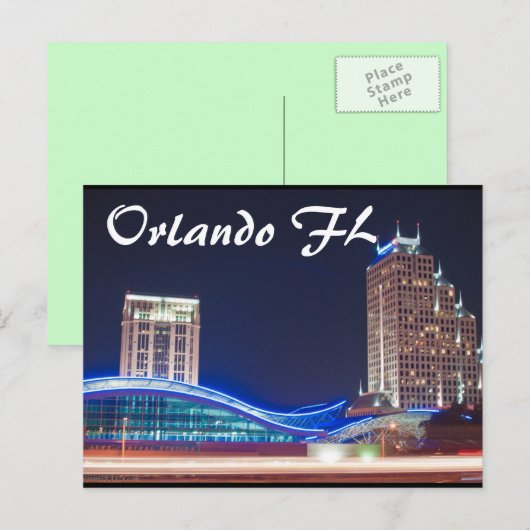 Orlando FL Postkarte (Vorne/Hinten)