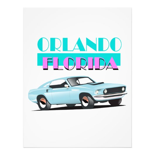 Orlando Florida 80er Jahre Poster (Vorne)