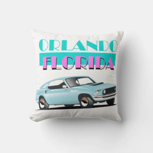 Orlando Florida 80er Jahre Poster Kissen