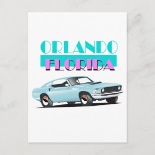 Orlando Florida 80er Jahre Poster Postkarte