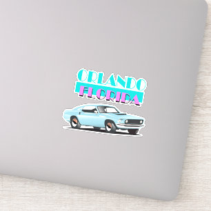 Orlando Florida 80er Poster Aufkleber