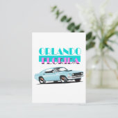 Orlando Florida 80er Poster Postkarte (Stehend Vorderseite)