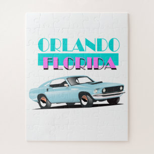 Orlando Florida 80er Poster Puzzle