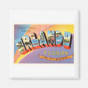 Orlando Florida alte Vintage Reise-Andenken Magnet