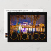 Orlando, Florida am Abend vom Vierwaldstättersee. Postkarte (Vorne/Hinten)