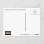 Orlando, Florida am Abend vom Vierwaldstättersee. Postkarte (Rückseite)