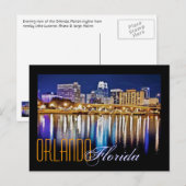 Orlando, Florida am Abend vom Vierwaldstättersee. Postkarte (Vorne/Hinten)
