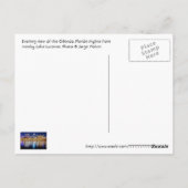 Orlando, Florida am Abend vom Vierwaldstättersee. Postkarte (Rückseite)