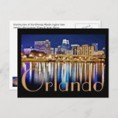 Orlando, Florida am Abend vom Vierwaldstättersee. Postkarte (Vorne/Hinten)