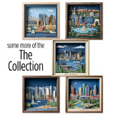 Orlando Florida America Layered Paper Art Diorama Poster