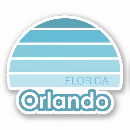 Orlando Florida Aufkleber (Vorderseite)