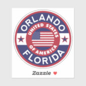 Orlando, Florida Aufkleber (Blatt)