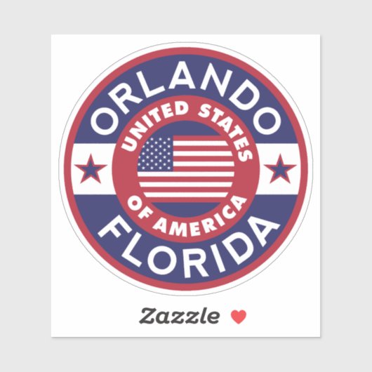 Orlando, Florida Aufkleber (Blatt)
