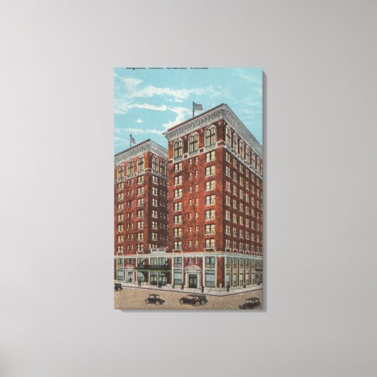 Orlando, Florida - Außenansicht des gebil Leinwanddruck (Vorderseite)