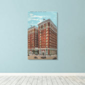 Orlando, Florida - Außenansicht des gebil Leinwanddruck (Insitu (Holzboden))