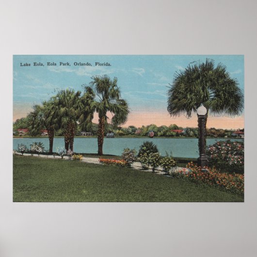 Orlando, Florida - Aussicht auf den Eola- und den  Poster (Vorne)