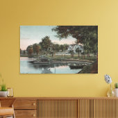 Orlando, Florida - Aussicht auf eine Bucht am See Leinwanddruck (Insitu (Wohnzimmer))