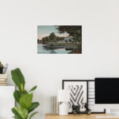 Orlando, Florida - Aussicht auf eine Bucht am See Poster (Heimbüro)