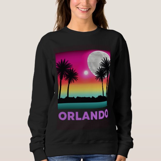 Orlando Florida Beach Retro Vacation Sweatshirt (Vorderseite)