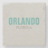 Orlando Florida Beach Style Stone Untersetzer (Vorderseite)