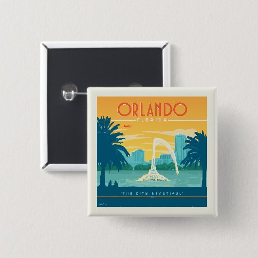 Orlando Florida Button (Vorne & Hinten)