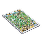 Orlando Florida Cartoon Karte Notizblock (Rechte Seite)