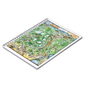 Orlando Florida Cartoon Karte Notizblock (Linke Seite)