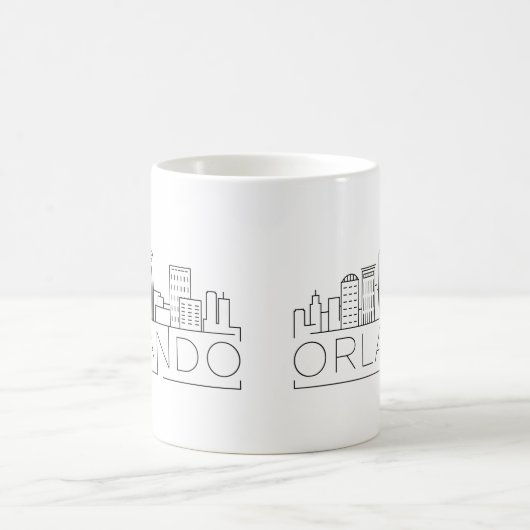 Orlando, Florida| City Stylized Skyline Kaffeetasse (Mittel)