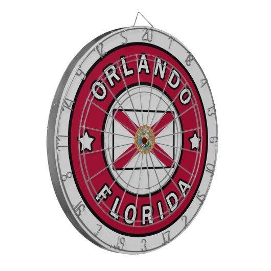 Orlando Florida Dartscheibe (Vorderseite Links)