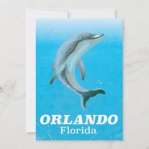 Orlando Florida Delfin Vintage-Reiseposter