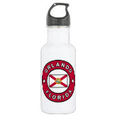 Orlando Florida Edelstahlflasche (Vorderseite)