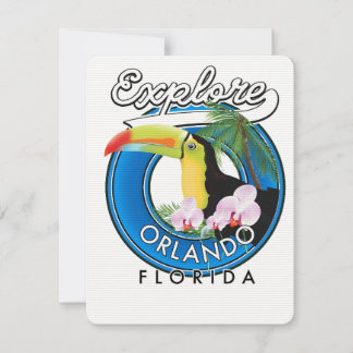 Orlando Florida Explore Retro-Logo.