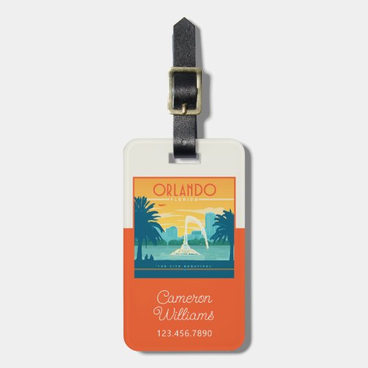 Orlando Florida Gepäckanhänger (Vorderseite vertikal)