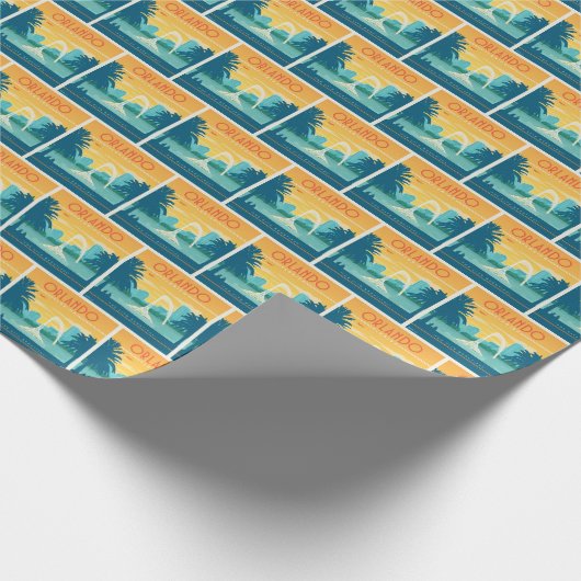 Orlando Florida Geschenkpapier (Ecke)