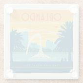 Orlando Florida Glasuntersetzer (Rückseite)