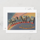 Orlando, Florida - Große Briefmarkenszenen 2 Postkarte (Vorne/Hinten)