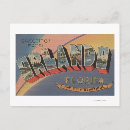 Orlando, Florida - Große Briefmarkenszenen 2 Postkarte (Vorderseite)